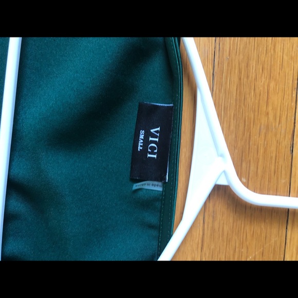 Vici emerald green tie dress - Picture 2 of 2